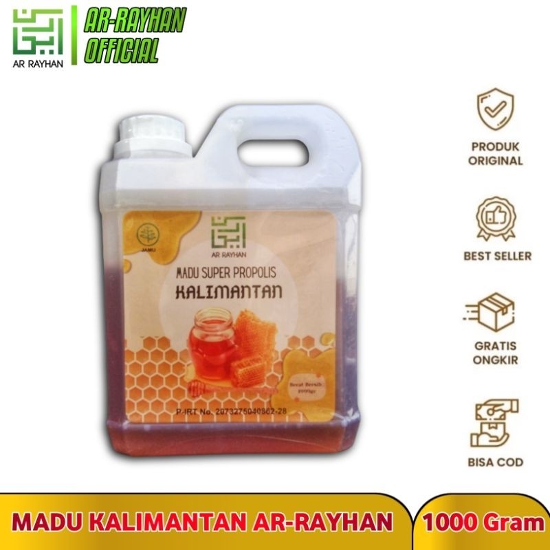 AR RAYHAN Madu Super Propolis Kalimantan plus Bee Pollen 1kg