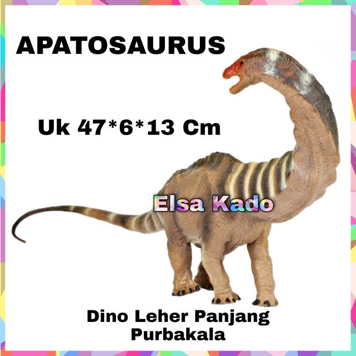 Koleksi Mainan Dinosaurus Dino Apatosaurus Seismosaurus Figure