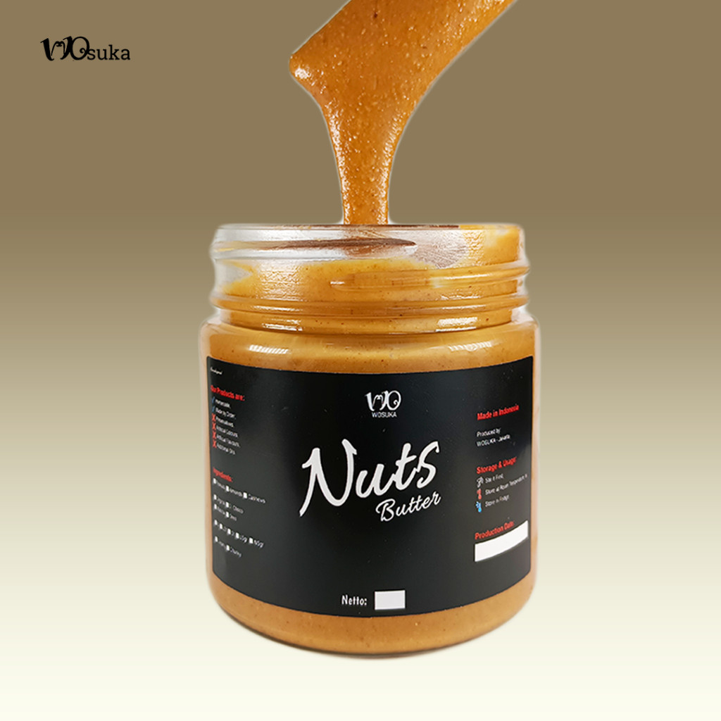 Roasted Peanut Butter by WOSUKA - Selai Kacang Homemade Halal Sehat Vegan Diet Keto FriendlyMurah