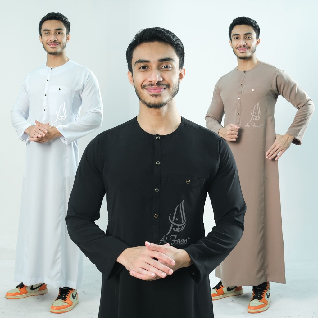 Jubah Slimfit Longlegs HAFIZ jubah oblong tanpa kerah gamis pria slimfit jubah lengan oblong jubah p