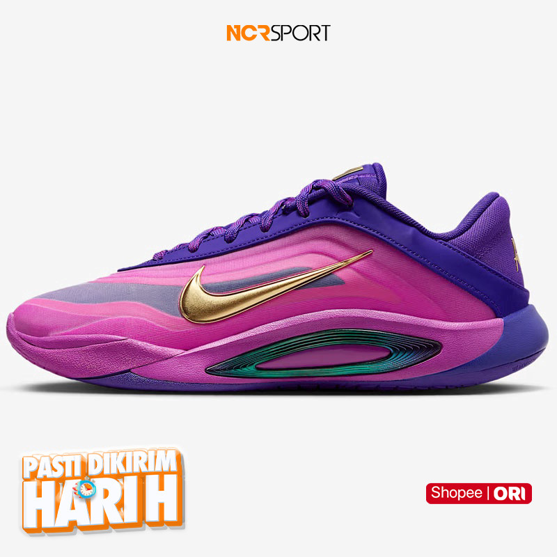 NCR SPORT Sepatu Basket Wanita Nike Wmns A'one Ep Fierce Purple Original Fz8606-500