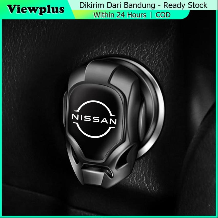 Engine Cover Start Stop Button dengan LOGO Nissan Tutup Penutup Tombol Mobil Start Stop Engine Cover