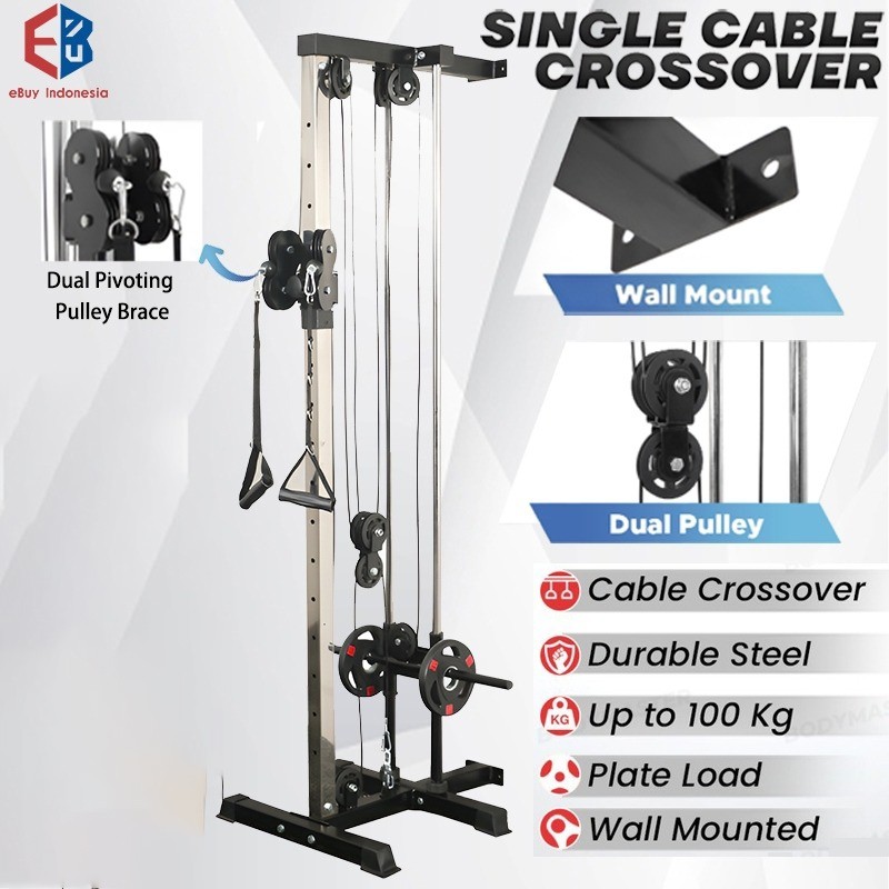 Single cable crossover alat angkat beban alat olahraga fitnes Home Gym Functional Trainer