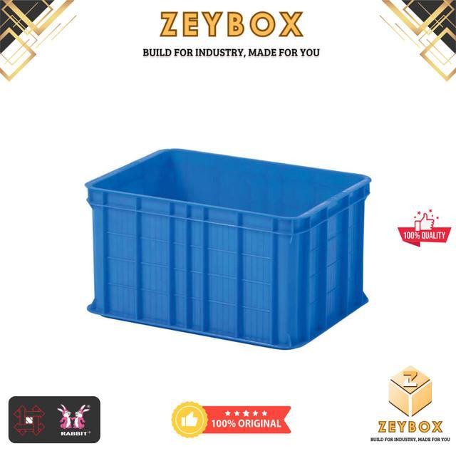 Container 3033 Rabbit P 48,5 x L 35,5 x T 27 cm Krat/Box Kontainer Industri Serbaguna Kuat Dan Tebal