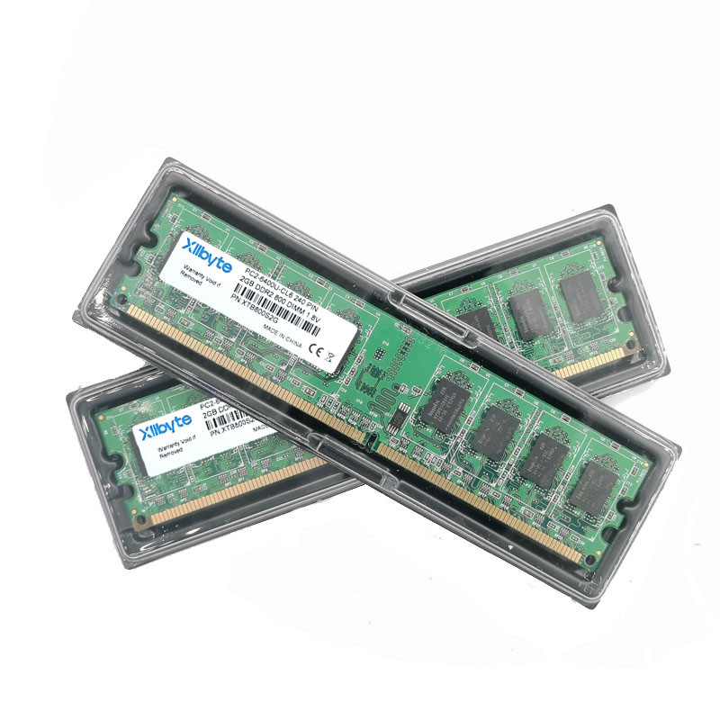Xllbyte DIMM DDR2 800Mhz/667Mhz 4GB(2GB*2Pieces) PC2-6400/PC2-5300 memory for Desktop RAM,good quali