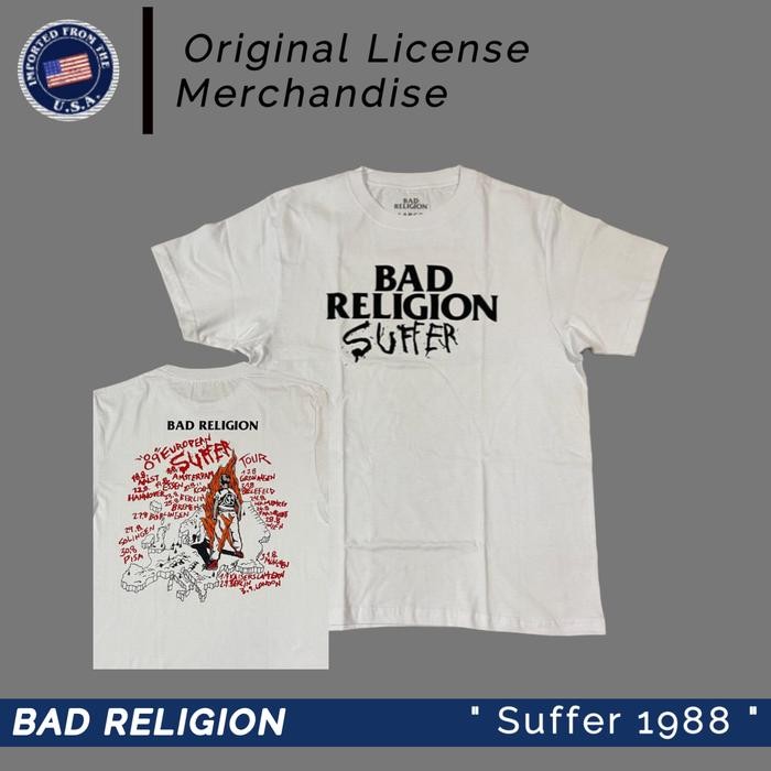 (COD) Bad Religion Kaos T Shirt Music Band Punk Rock Original Official tag BAD RELIGION ORI - S