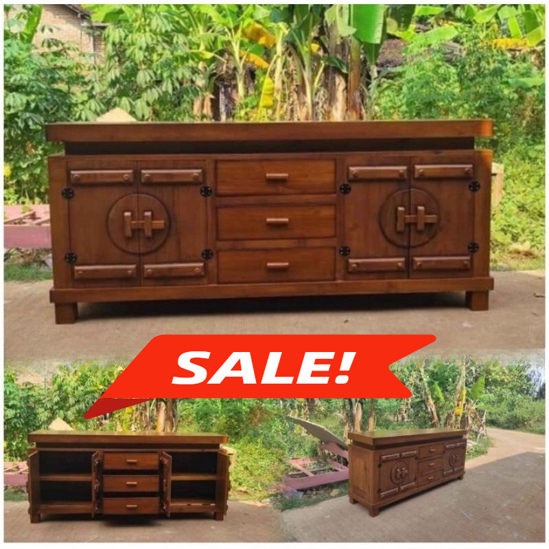 HOT PRODUK BUFET KLASIK TV JATI | BUFET CLASIK FURNITURE JEPARA | BUFET TV MINIMALIS FURNITURE JATI 