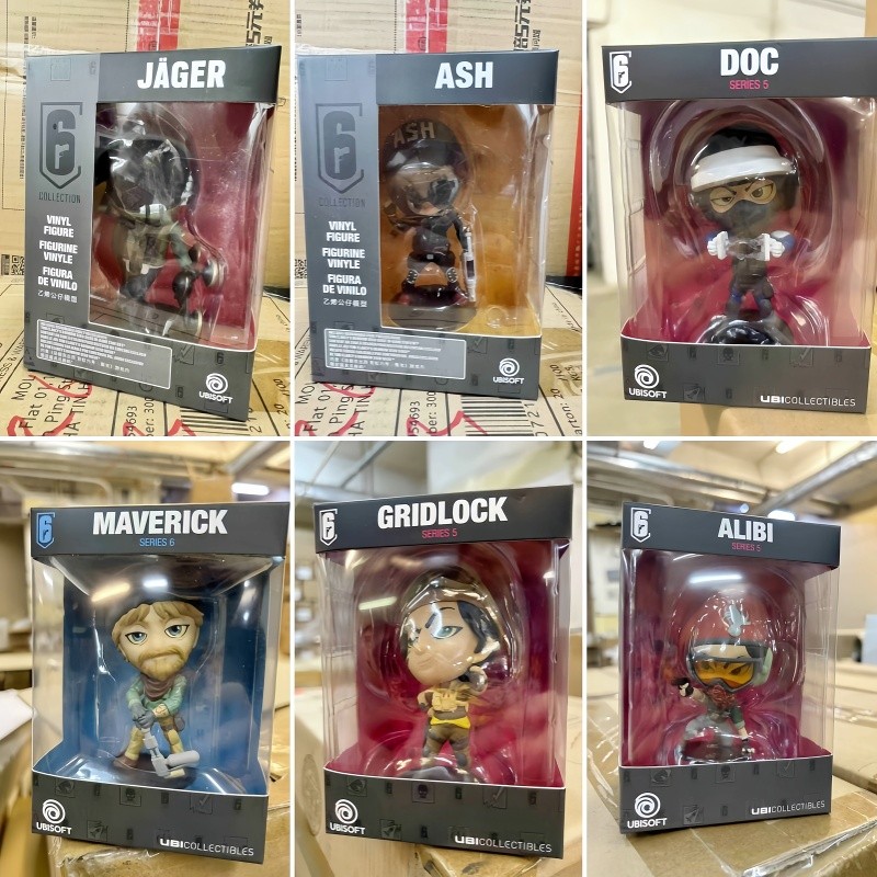 Q Version 10cm R6 Rainbow Six Siege Figure Blitz Montagne Bant Caveira Thermite Ash Action Figure Co