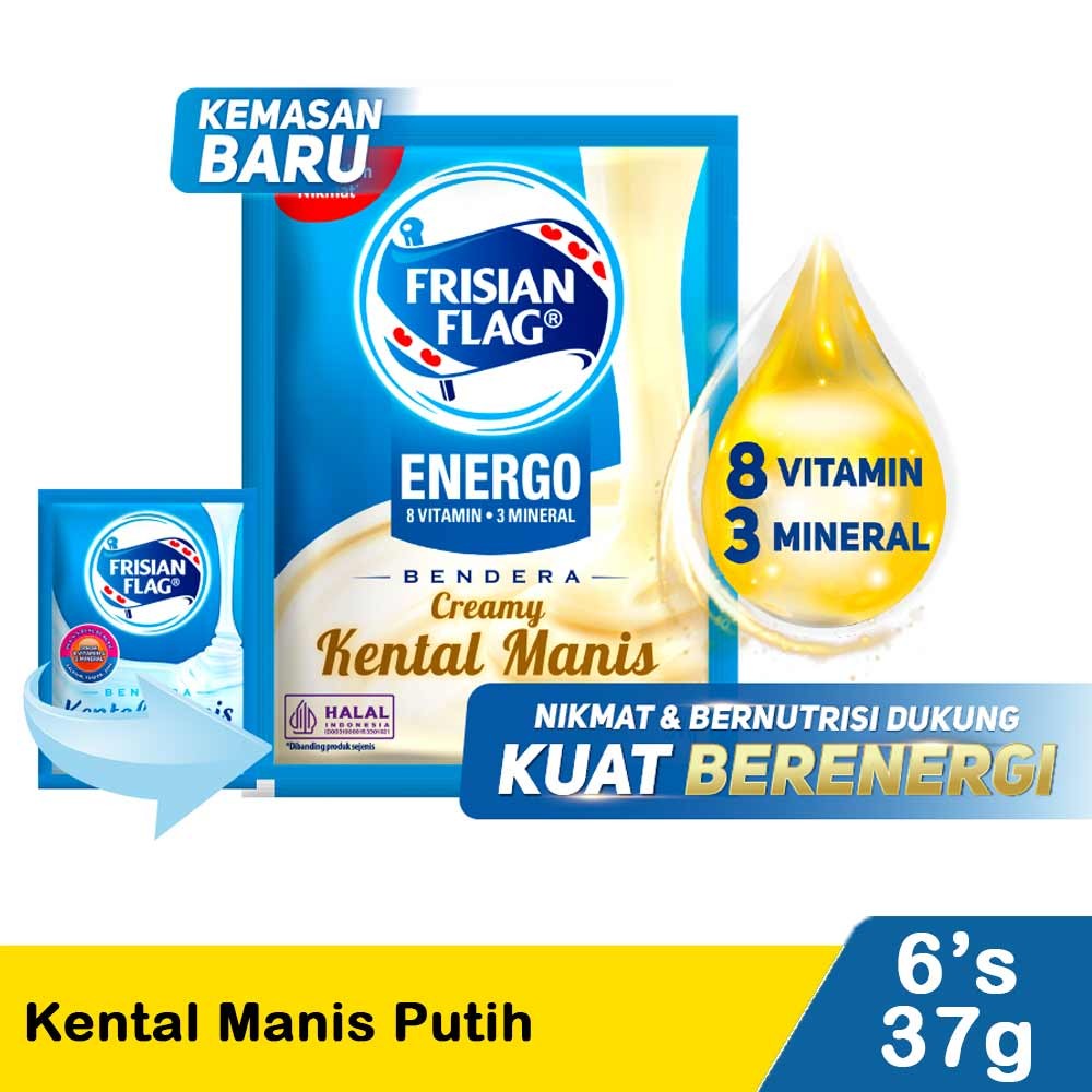 FRISIAN FLAG KENTAL MANIS PUTIH  6x38/37g