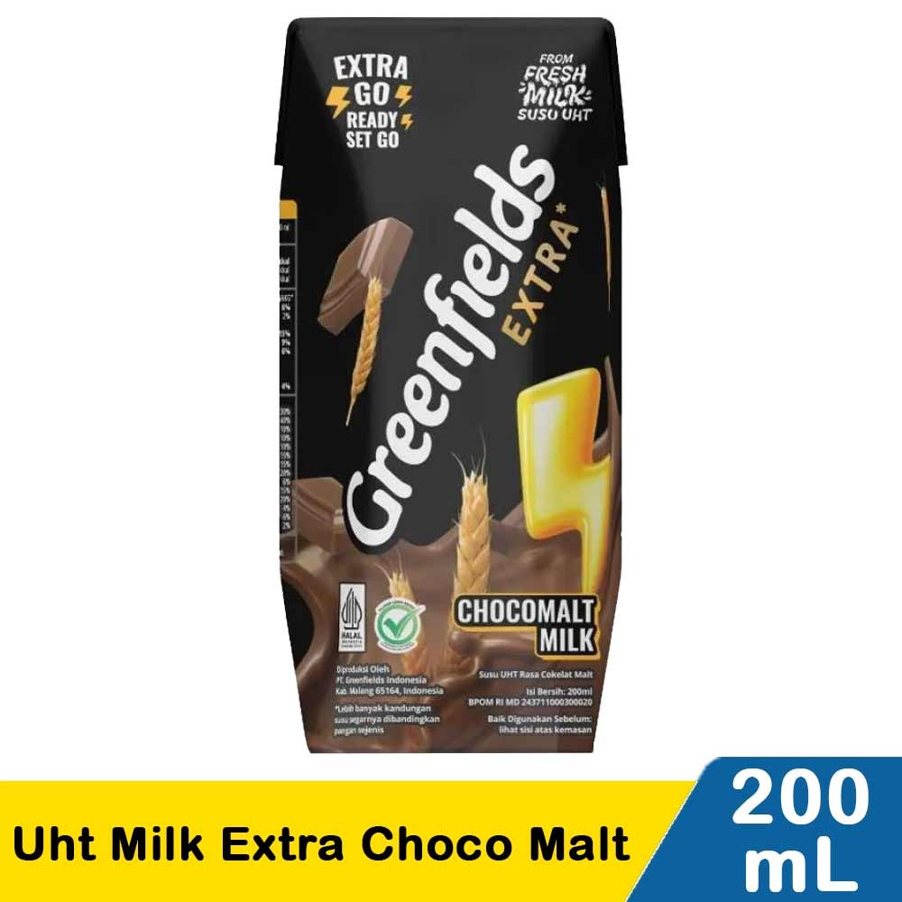GREENFIELDS UHT MILK EXTRA CHOCO MALT 200mL