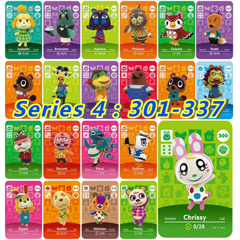 Animal Crossing new leaf amxxbo card NS Swit New 3DS Animal Crossing NFC Card 301-337