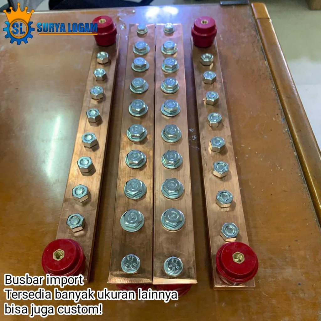Busbar Netral 3mm x 30mm x 300mm - Busbar tembaga