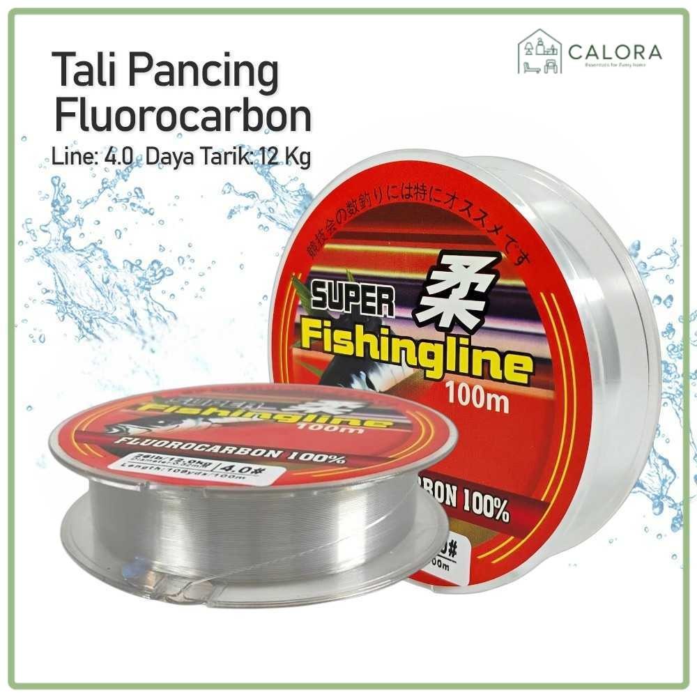 Senar Pancing Fluorocarbon YAOXIN Super Fishingline 100M Transparan Kuat Anti Putus