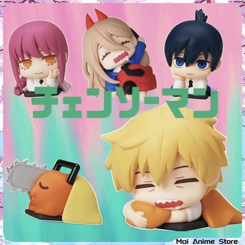 aaw Man Power Figure Anime Aki Denji Statue Makima Sleeping Action Figurine Sculpture Ornament Decor
