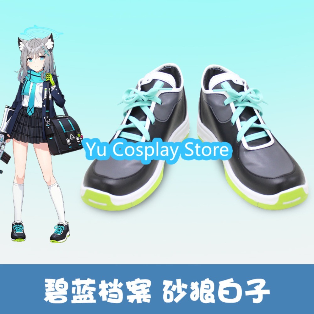 Yu Cosplay Store Blue Archive Shiroko Sunaookami Cosplay Shoes Halloween Role Play Shoes Boots Anime