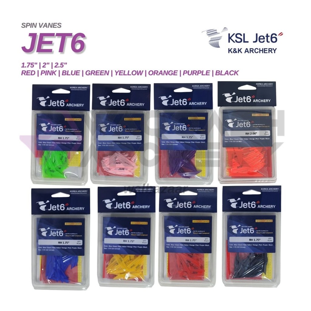 K&K KSL JET 6 SPINWING VANES Spin Wing Helical Vanes