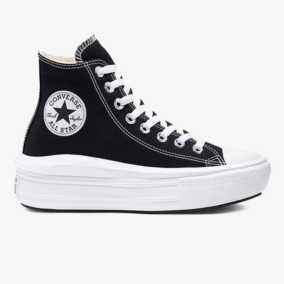 Converse Chuck Taylor Move Platform Black White High