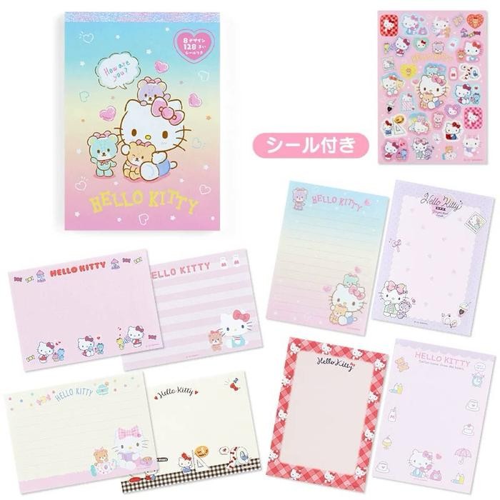 kawaii sanrio memopad colorful notebook buku catatan kitty melody - Kitty by Summerstore id
