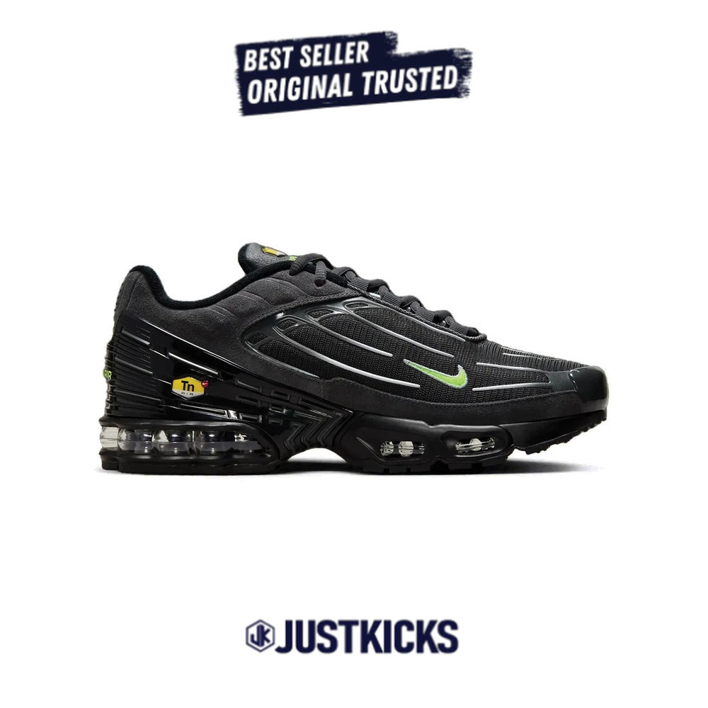 Sepatu Sneakers Nike Air Max Plus 3 Anthracite Volt  Original BNIB