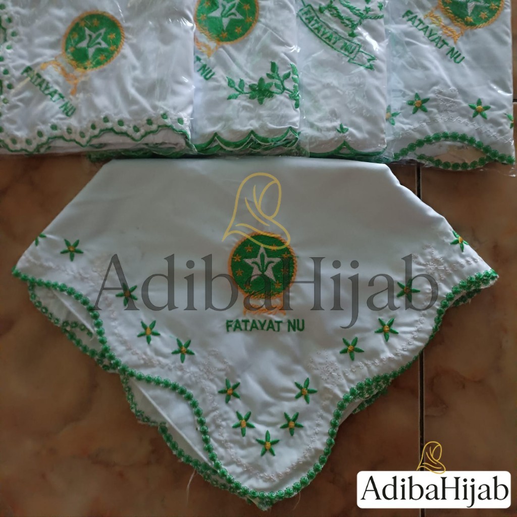 Jilbab Fatayat Bordir Terbaru / Kerudung Fatayat NU Terlaris / Jilbab Muslimat / Hijab NU