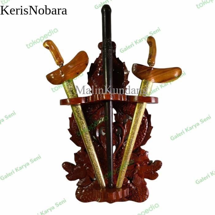 Blawong Keris Tombak Isi 3 Pusaka Kayu Jati Ukir NagaRaja t antik knb 14