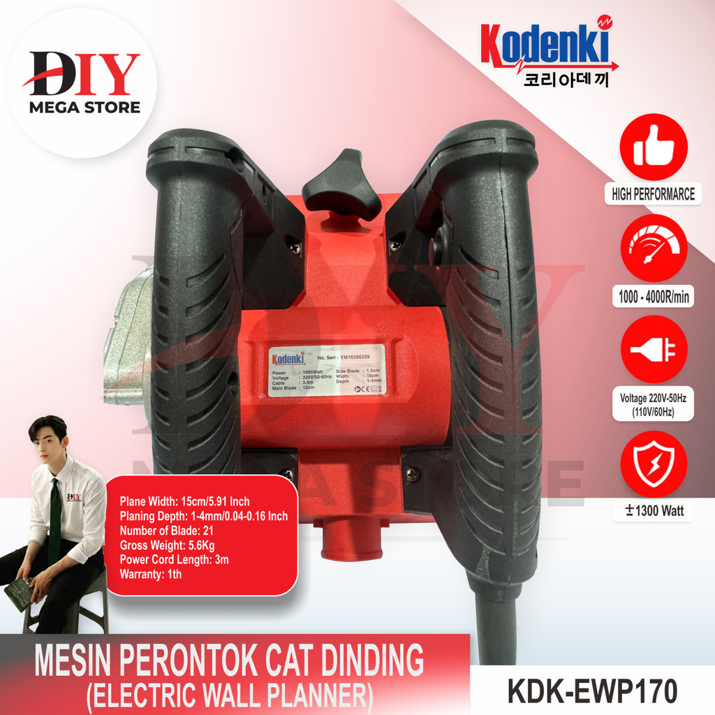 Mesin Listrik Serut Cat Dinding Alat Perontok Pengelupas Cat Tembok - Electric Wall Planing Machine 