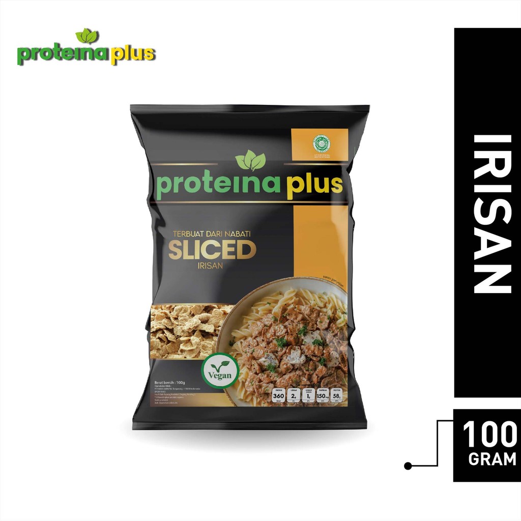 Proteina Plus Sliced 100gr / Protein Nabati / Daging Nabati