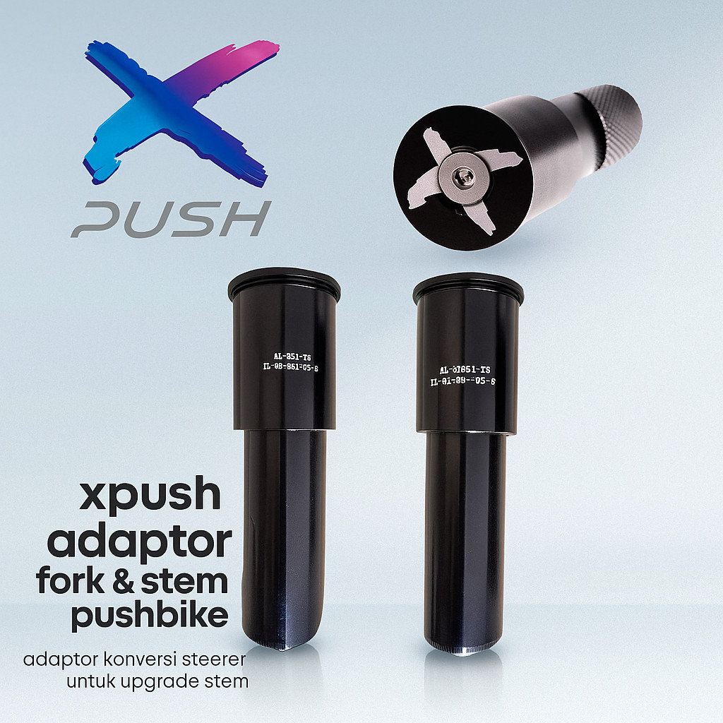 Xpush Adaptor Stem 22.2 ke 28.6mm Converter Sambungan Fork Standar ke Stang Oversize A-Head Peninggi