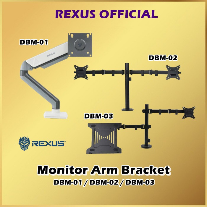 Rexus DBM-01 DBM-02 DBM-03 Monitor Arm Bracket Stand DBM01 DBM02 DBM03