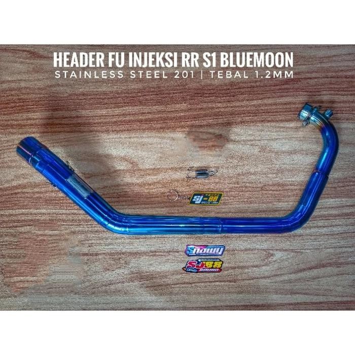HEADER SJ88 SATRIA FUFI RR S1 BLUE, VIOLET, HALF BLUE MIX ALL SILENCER - RR S1 BLUE