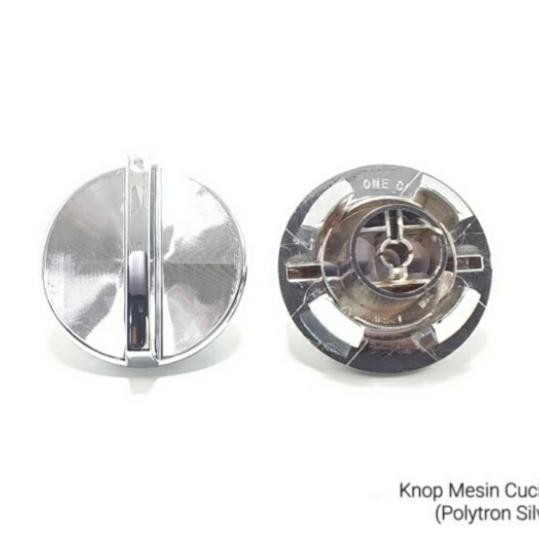 PART>> Knop/knob Mesin Cuci Polytron Hitam - Silver