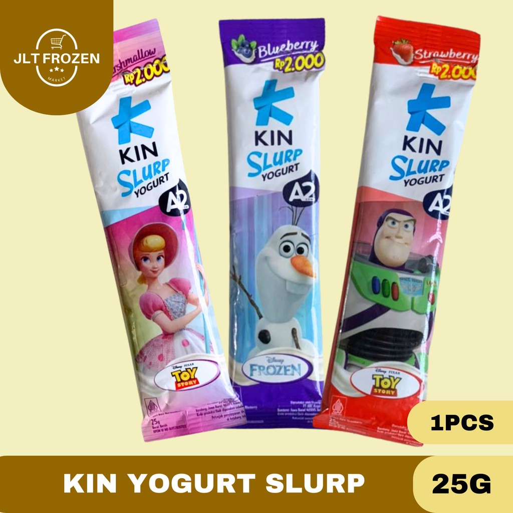 Kin Bulgarian Yogurt Slurp Kids 250g 1PCS / 25g / Youghurt Blueberry / Strawberry / Marshmellow