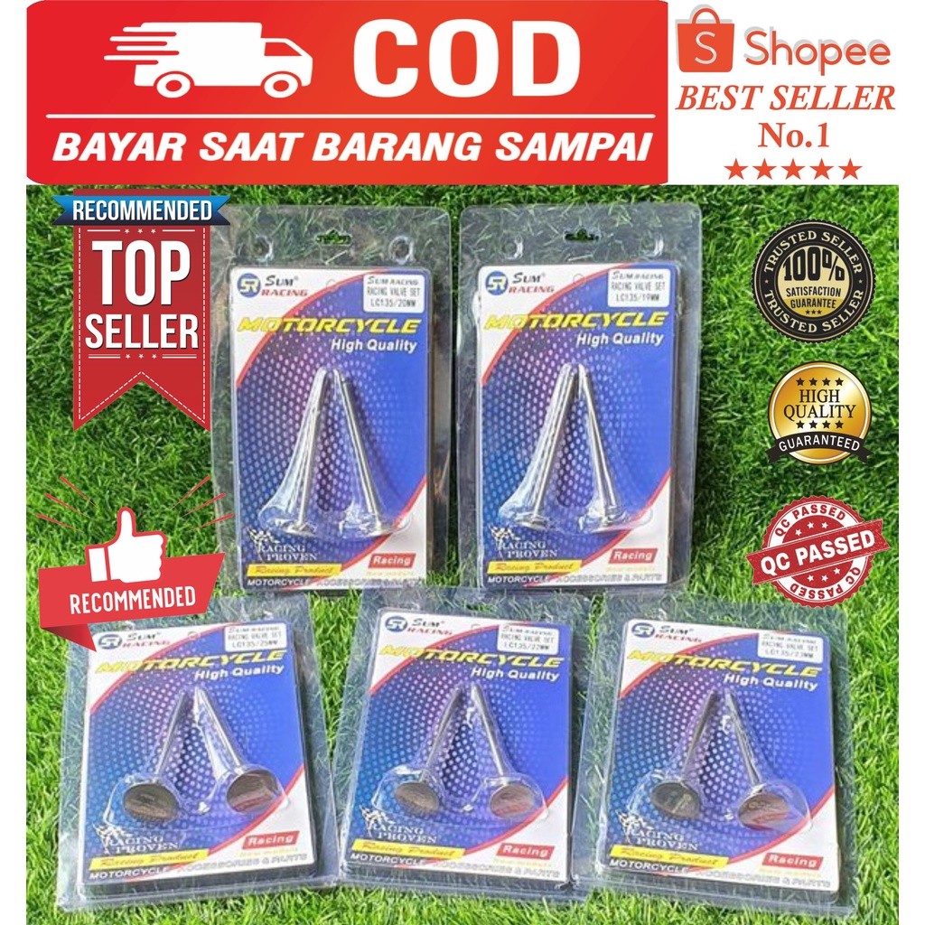 KKL298 Klep Carbon Jupiter Mx / Vixion / Mx king Size 19,20,22,23,25 batang 4.5mm