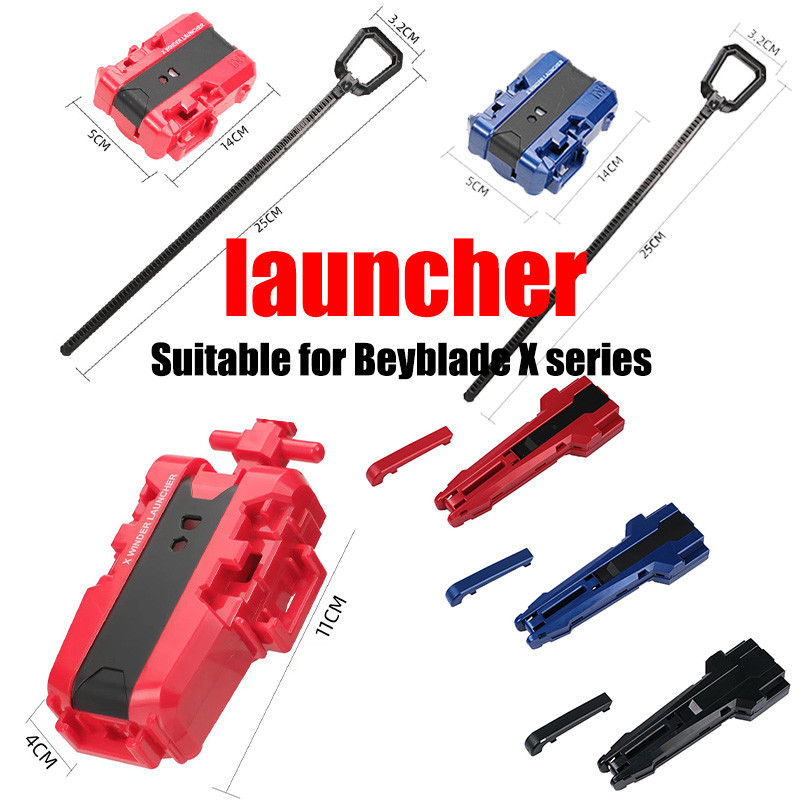 Beyblade X Launcher Accessories Beyblade X BX 00 Launcher Handlebar Grip Merah Hitam Biru