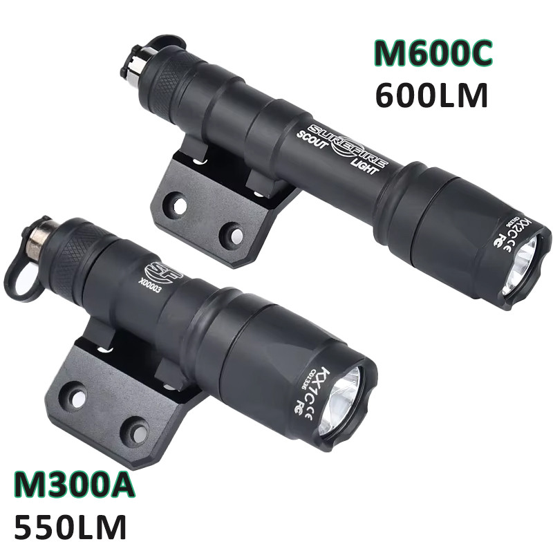 M600C M300A M300 M600 Tactical Flashlight With    Scout Accessory Fit Mlok Keymod Rail Offset Mount