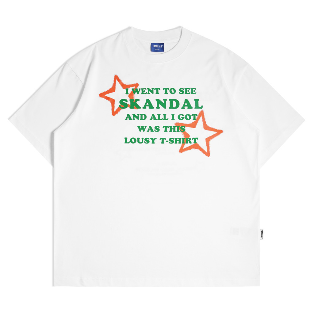 【HOT】 Familias X Skandal - White T-Shirt - Tour Wt