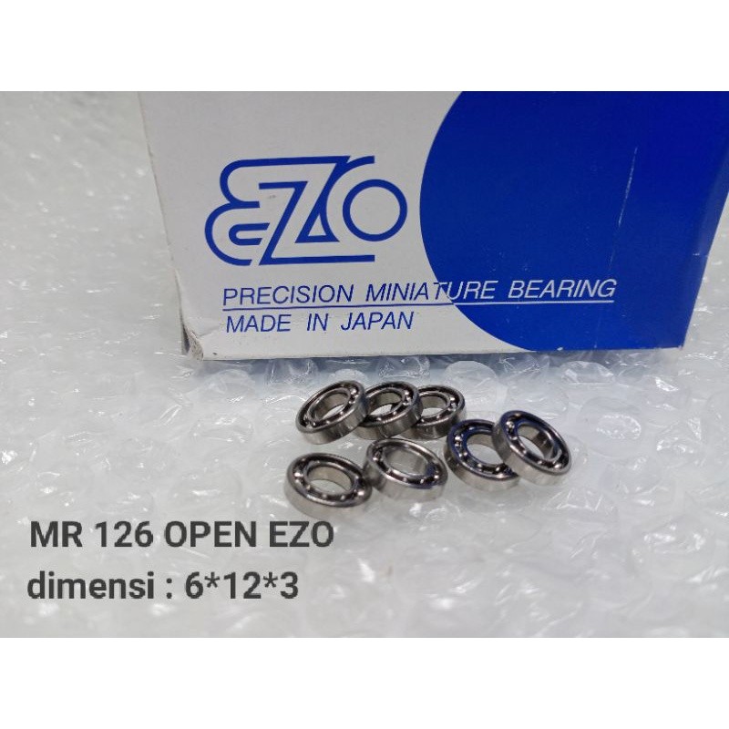 bearing miniature MR 126 open EZO 6x12x3 origins