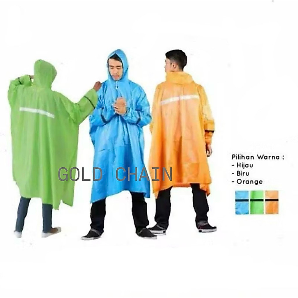 Jas Hujan Ibex Poncho Lengan Colour