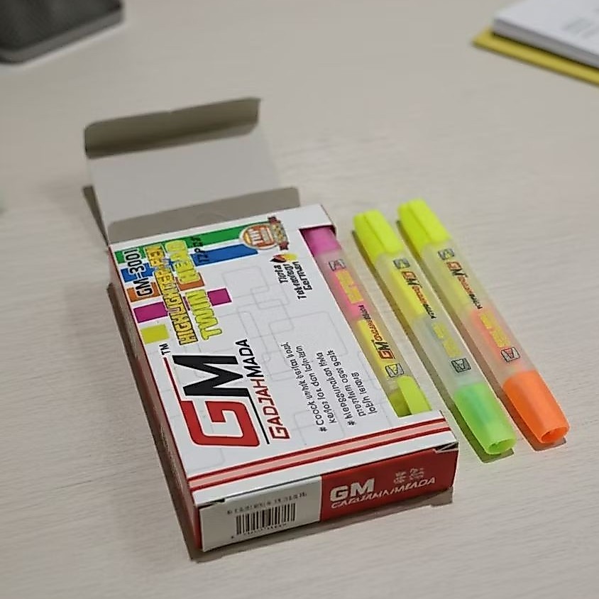 STABILO TWIN HEAD GM-3001 // HIGHLIGTER-PEN GADJAHMADA