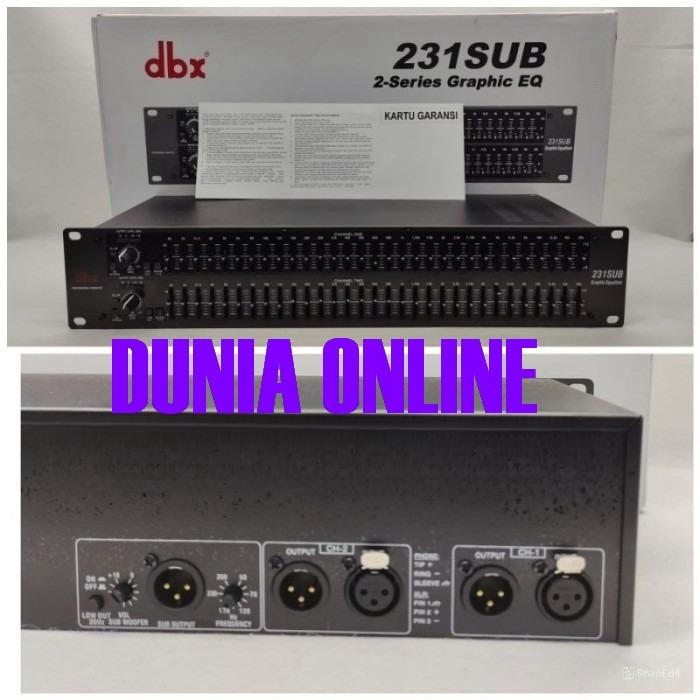 Equalizer DBX 231 SUB DBX231SUB DBX 231SUB
