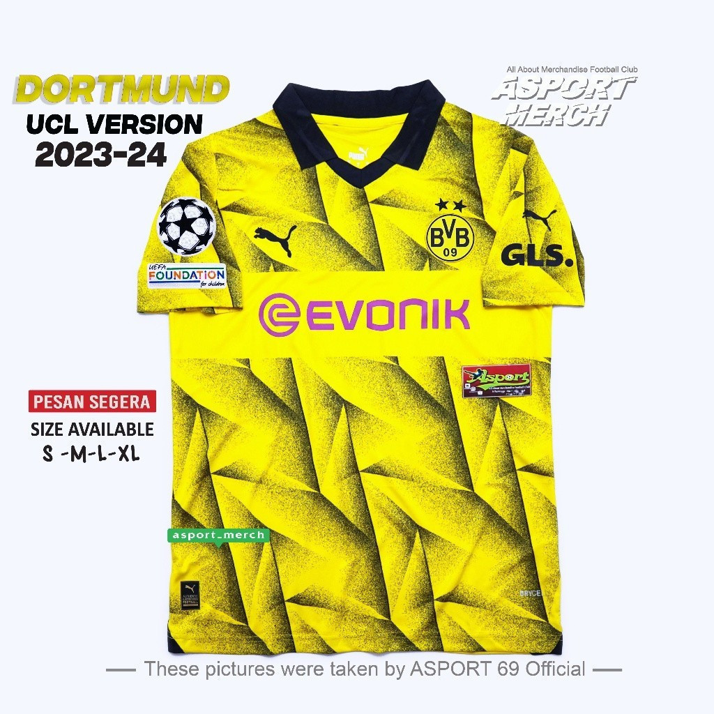 JERSEY BOLA DORTMUND 2023 2024  JERSEY DORTMUND THIRD 3RD