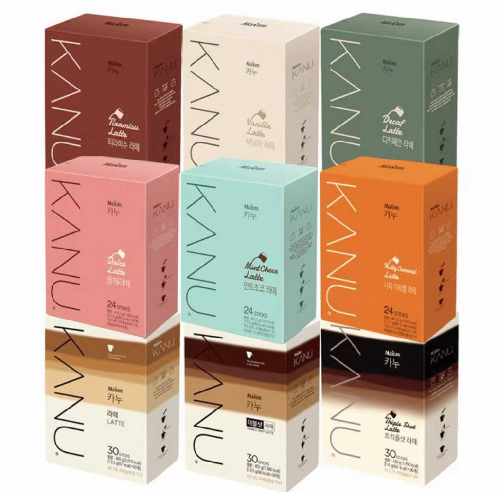 Maxim Korea Kopi Kanu Latte Per Box