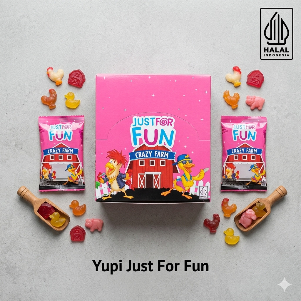 [TISHTASH]  YUPI  CRAZY FARM JUST FOR FUN BOX ISI 24