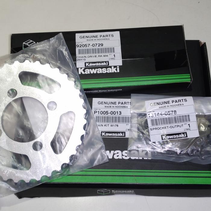 Gear set Kawasaki W175 se cafe TR series Original - Gear Set W175