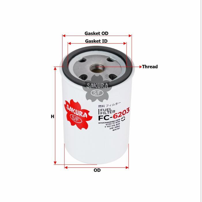 FILTER SOLAR/FUEL FILTER FC6203/FC-6203