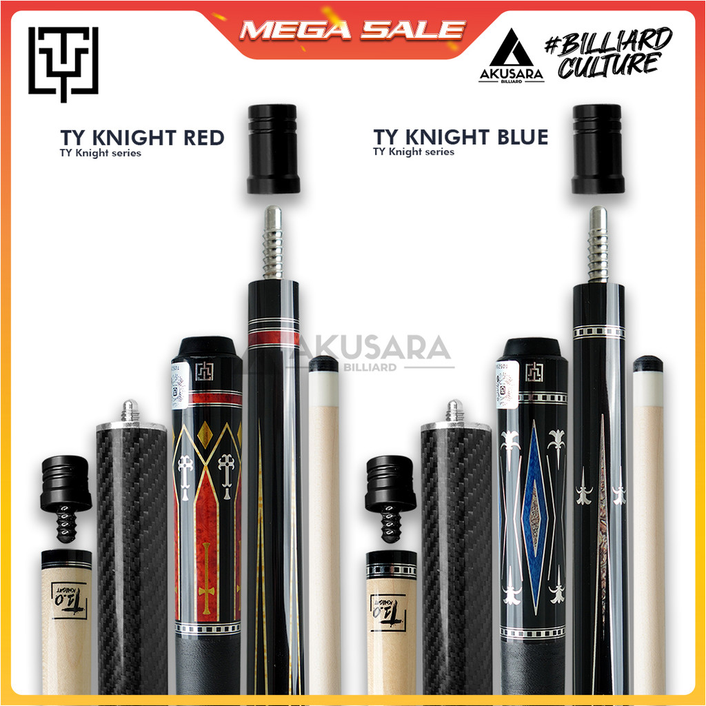 Stik Billiard TY Knight + TY Carbon Extension New Low Deflection Shaft