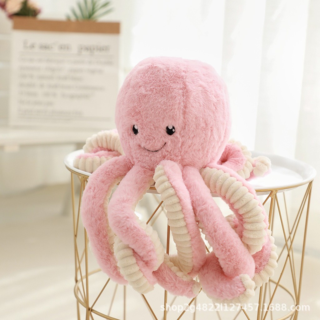 Boneka gurita, boneka isi gurita, boneka gurita berbulu