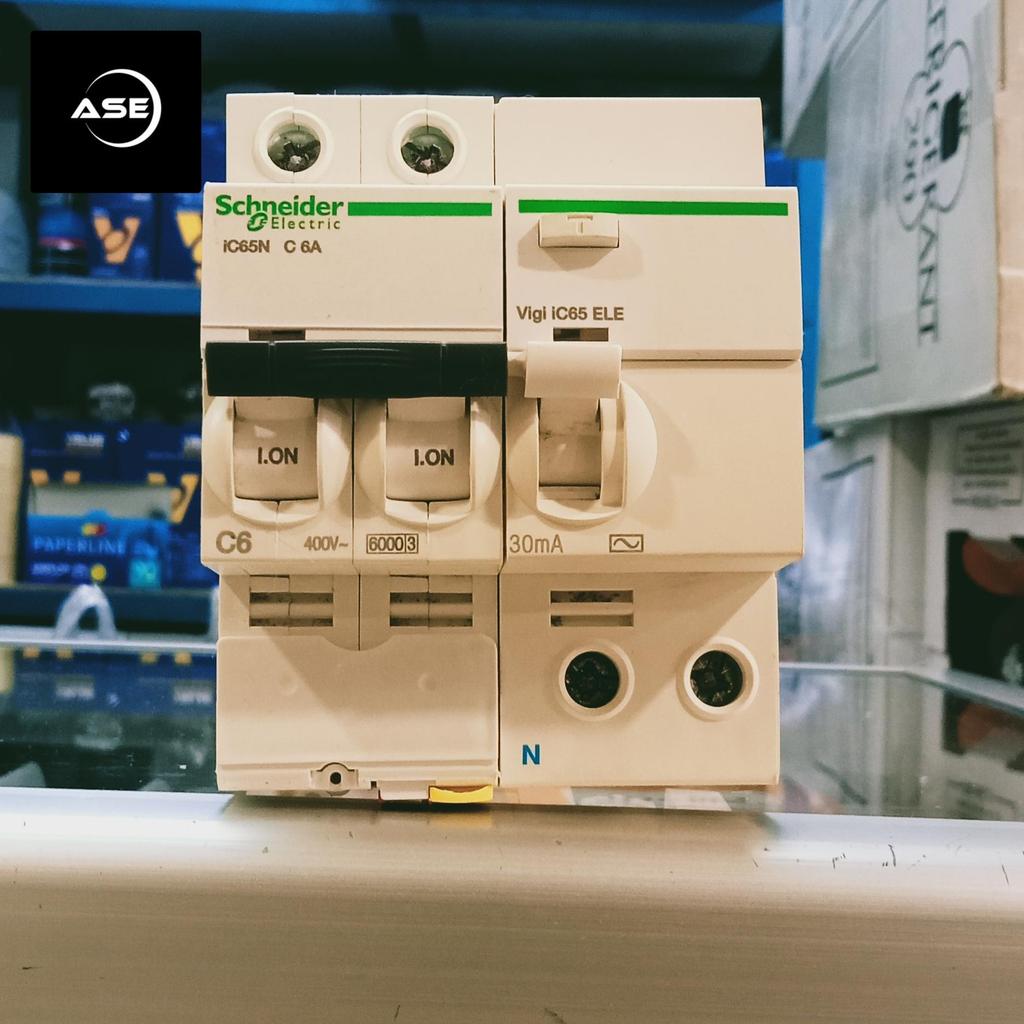 RCCB SCHNEIDER VIGI iC65N 2P 6A 30mA