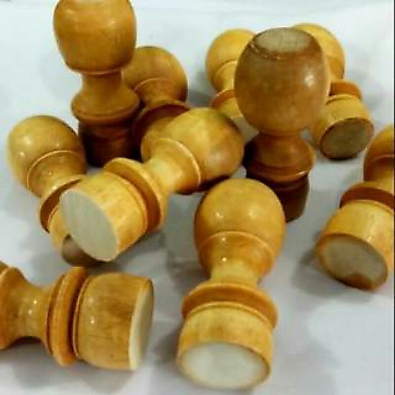 gagang kayu polos gagang stempel kayu D42