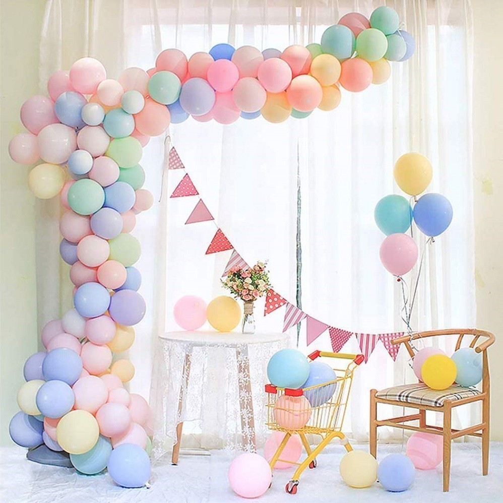 PB232   Balon 12 inch Latex Macaron Balon Pastel